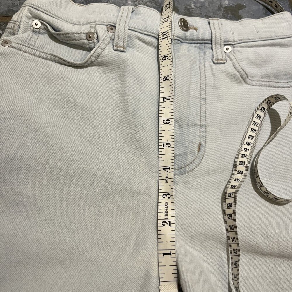 Madewell The MomJean Women's Size 26 *25x24.5* Lite Blue Demin High-Rise Cropped - Picture 10 of 13